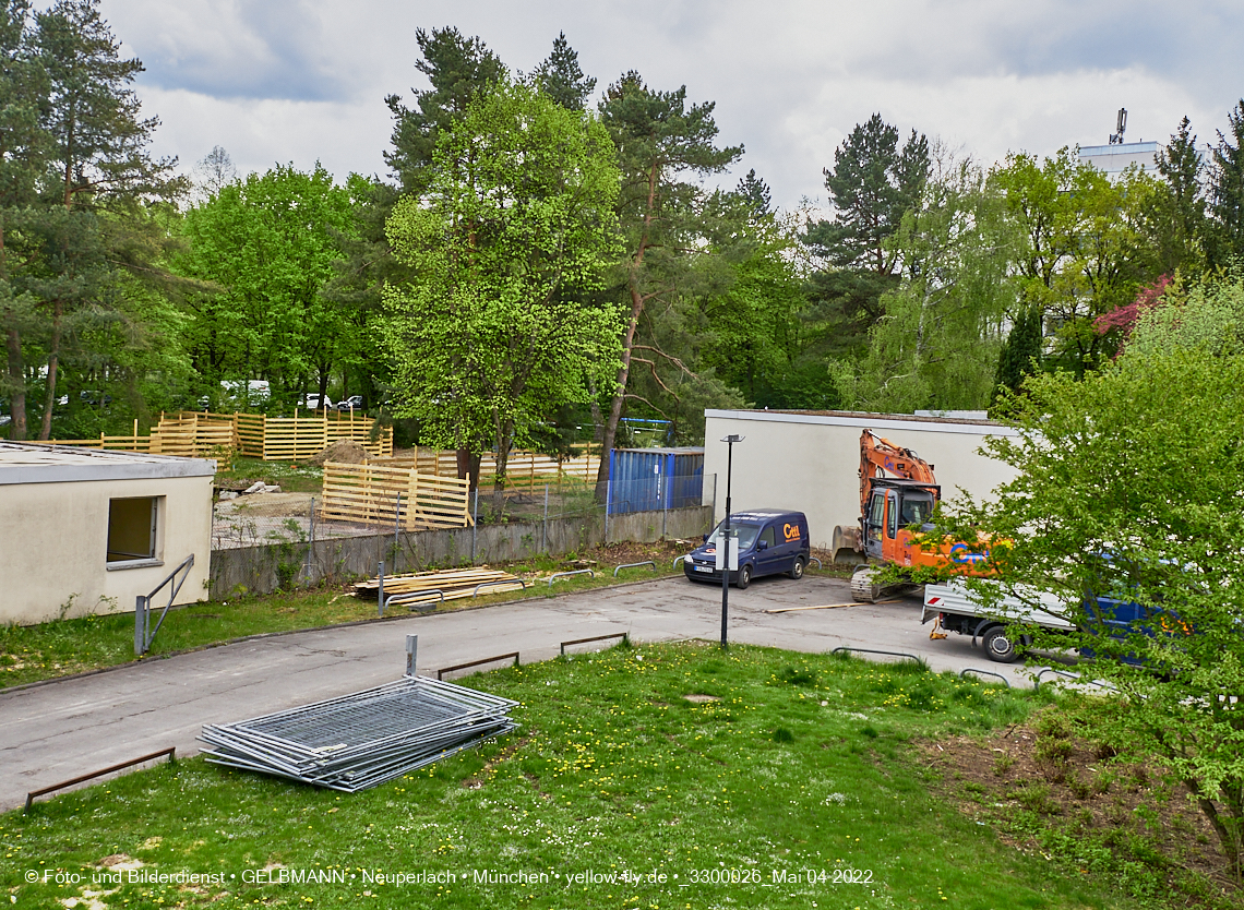 04.05.2022 - Baustelle am Haus für Kinder in Neuperlach